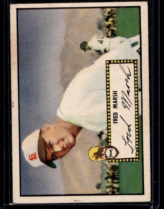 1952 Topps #8A Fred Marsh Black RC - VG-EX