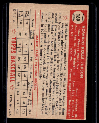 1952 Topps #169 Howie Judson - EX
