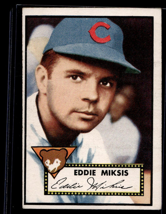 1952 Topps #172 Eddie Miksis - VG-EX