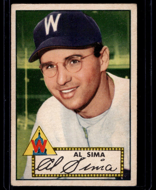 1952 Topps #93 Al Sima RC - EX-MT