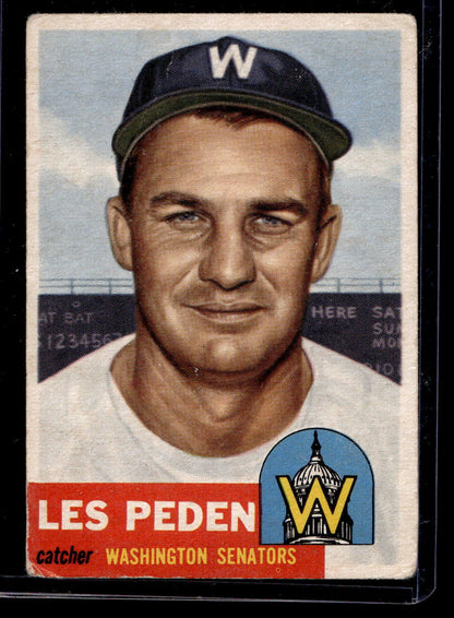 1953 Topps #256 Les Peden RC - GOOD