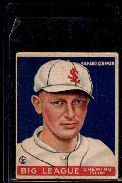 1933 Goudey #101 Richard Coffman RC - VG