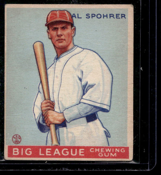 1933 Goudey #161 Al Spohrer RC - VG-EX