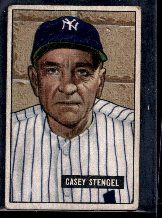 1951 Bowman #181 Casey Stengel MG - GOOD