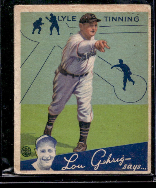 1934 Goudey #71 Lyle Tinning RC - VG-EX