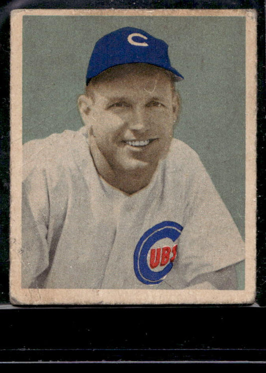 1949 Bowman #76 Bill Nicholson RC - VG
