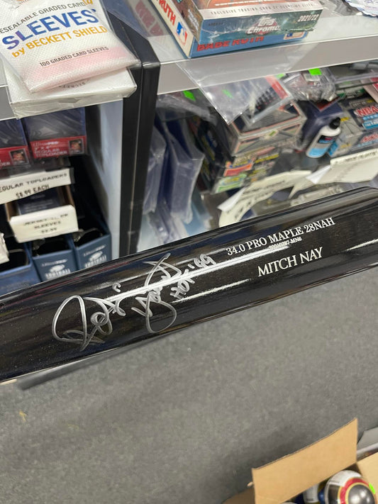 Robin Yount Autographed w/ Inscription HOF '99 Baseball Bat 34.0 Pro Maple 28NAH Mitch Nay Old Hickory Bat | BoxSeat Collectibles