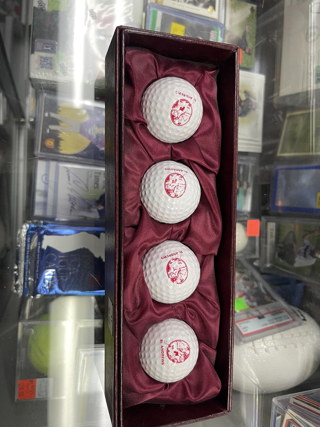 St. Andrews 4 Golf Ball Set | BoxSeat Collectibles