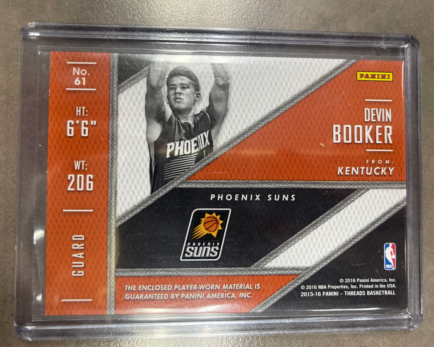 2015-16 Devin Booker Rookie Card Huge Patch Purple