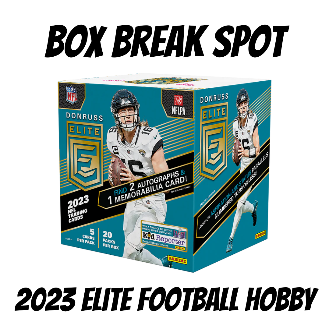 BOX BREAK SPOTS: 2023 Donruss Elite Football Hobby Box
