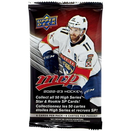 NHL Upper Deck 2022-23 MVP Hockey Trading Card RETAIL Pack (6 Cards)