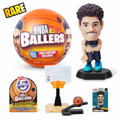 5 Surprise NBA Ballers Series 1 by ZURU, Collectible Mystery Capsule, Toy for Girls, Realistic Miniature Baby, Playset and Accessories