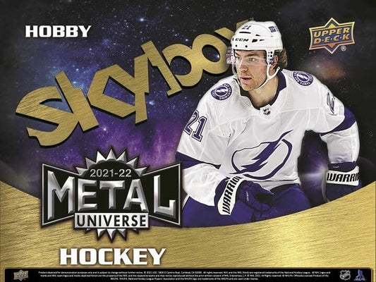 2021-22 Upper Deck Skybox Metal Universe Hockey Hobby 16-Box Case