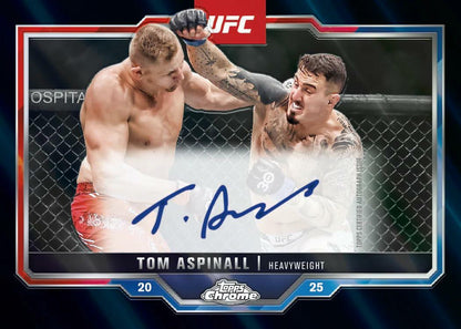 New 2025 Topps Chrome UFC MMA Hobby Box Trading Cards Guarantees 2 Autograph
