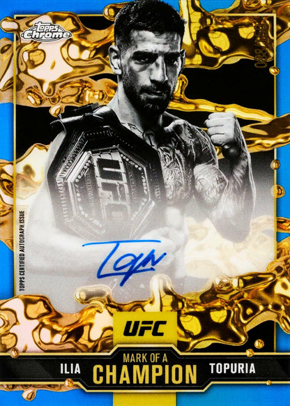 New 2025 Topps Chrome UFC MMA Hobby Box Trading Cards Guarantees 2 Autograph
