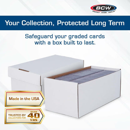 BCW 1ct Graded Shoe Box - Card Storage Holds 300 Toploaders & 100 Graded Cards