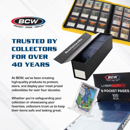 BCW 1ct Graded Shoe Box - Card Storage Holds 300 Toploaders & 100 Graded Cards