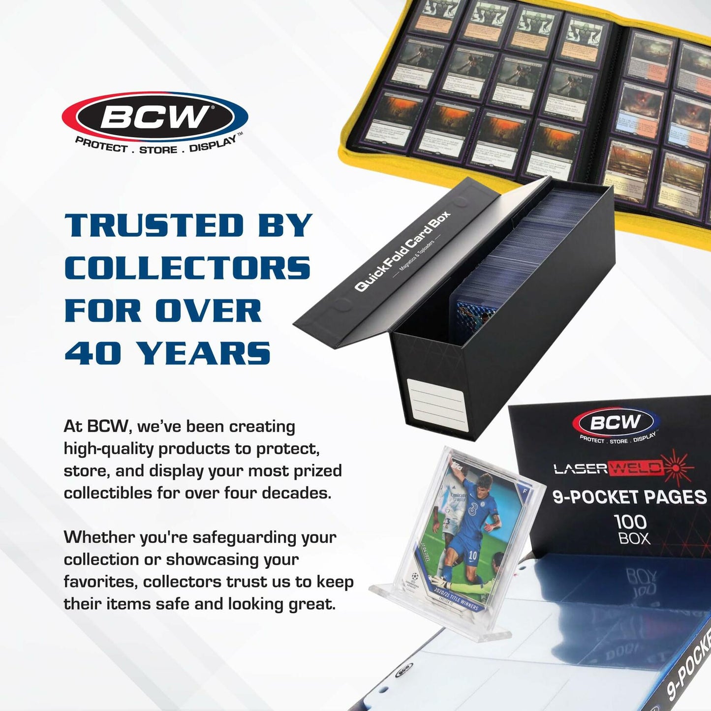 BCW Thick Card Topload Holder | Holds Relic, Patch, and Jersey Cards | Protective Card Sleeves for Collectibles and Trading Cards | Protective Rigid Plastic Display Card Holder (168 pt. / 4.25 MM)