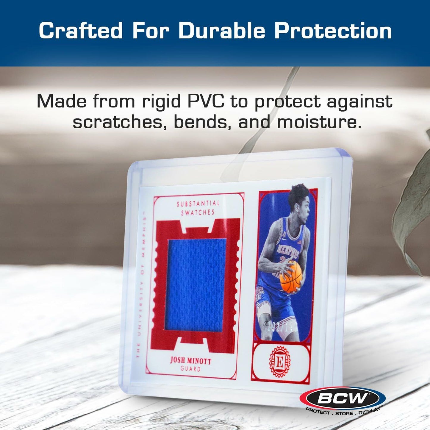 BCW Thick Card Topload Holder | Holds Relic, Patch, and Jersey Cards | Protective Card Sleeves for Collectibles and Trading Cards | Protective Rigid Plastic Display Card Holder (168 pt. / 4.25 MM)