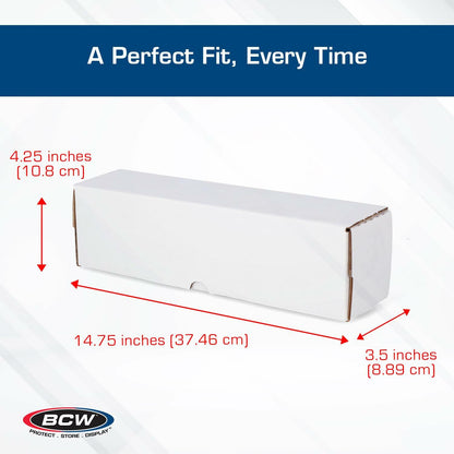 BCW 14-Inch Toploader Storage Box - 1 Pack | Holds 210 Toploaders | Durable Cardboard Organizer for Sports & Trading Cards