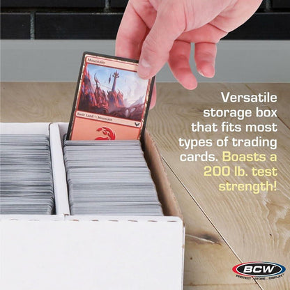 BCW Super Monster 5 Row, Corrugated Cardboard, Storage Box for Sports/Trading Cards (Holds 5000 Cards)