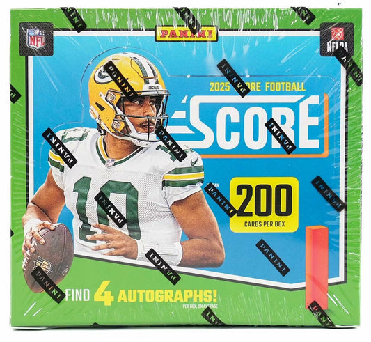 2025 Panini Score Football Hobby Trading Card Box (Four Autographs Per Hobby Box)