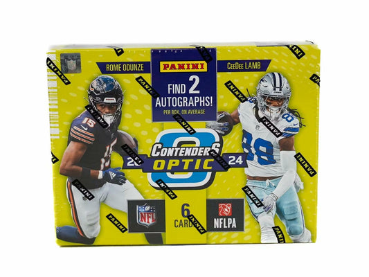 2024 Panini Contenders Optic Football Hobby Trading Card Box (Two Autographs Per Box)