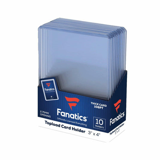 3" x 4" Regular Fanatics Top Loaders 10 Count Retail Pack - 108 Pts