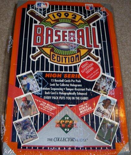 1992 Upper Deck MLB Baseball Cards High Series Unopened Box