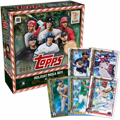 2025 Topps Holiday Baseball - Factory Sealed - Mega Box