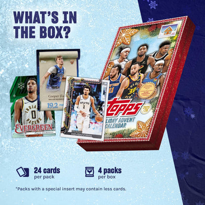 2025 Topps Holiday Basketball - Factory Sealed - Advent Calendar