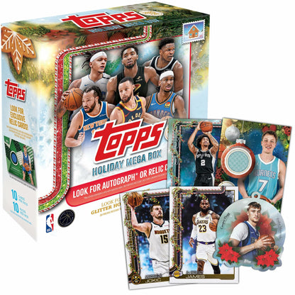 2025 Topps Holiday Basketball - Factory Sealed - Mega Box