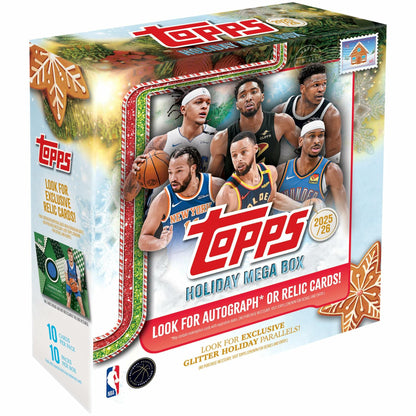 2025 Topps Holiday Basketball - Factory Sealed - Mega Box