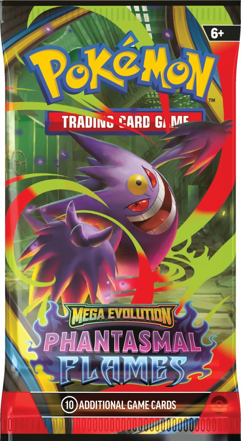 Pokémon TCG: Mega Evolution - Phantasmal Flames Booster Pack (10 Cards)