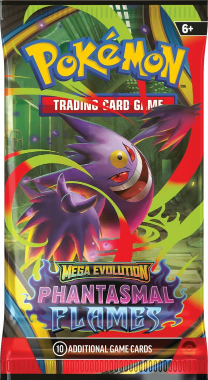Pokémon TCG: Mega Evolution - Phantasmal Flames Booster Pack (10 Cards)