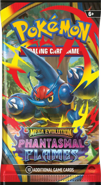 Pokémon TCG: Mega Evolution - Phantasmal Flames Booster Pack (10 Cards)