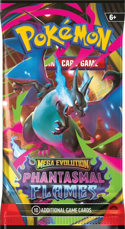 Pokémon TCG: Mega Evolution - Phantasmal Flames Booster Pack (10 Cards)