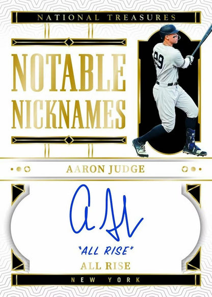 2024 Panini National Treasures Baseball Hobby Trading Card Box (Eight Autographs or Memorabilia Cards Per Box!