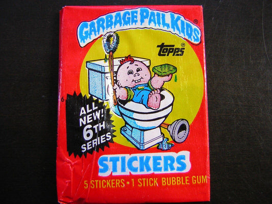Topps Garbage Pail Kids Trading Cards Series 6 Wax Booster Pack