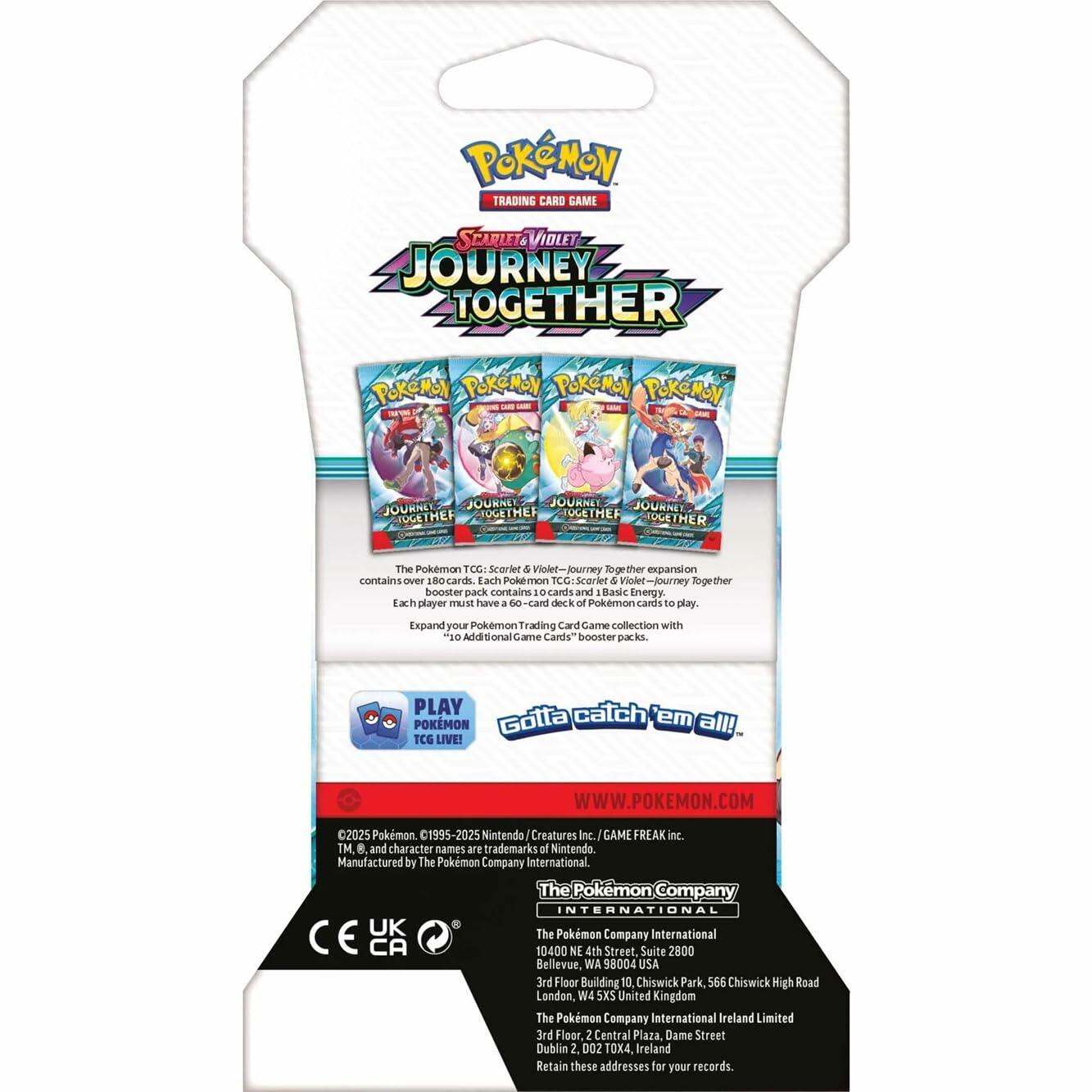 Pokemon TCG - Scarlet & Violet: Journey Together - 1 Blister Pack, Random Draw