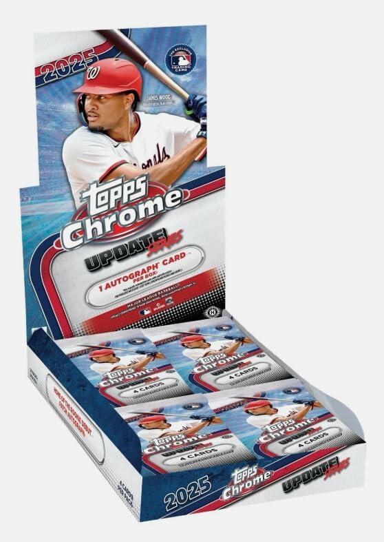 2025 Topps Chrome Update Baseball Sealed Hobby Box (1 Autograph/Box)
