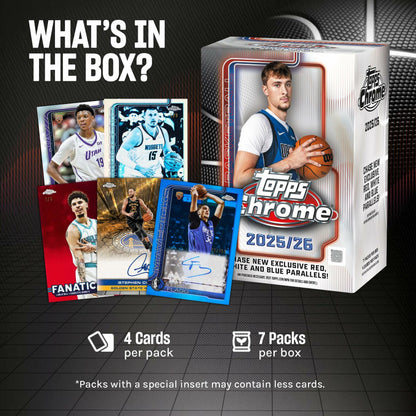 Topps 2025-26 Chrome Basketball - Factory Sealed - Value Box