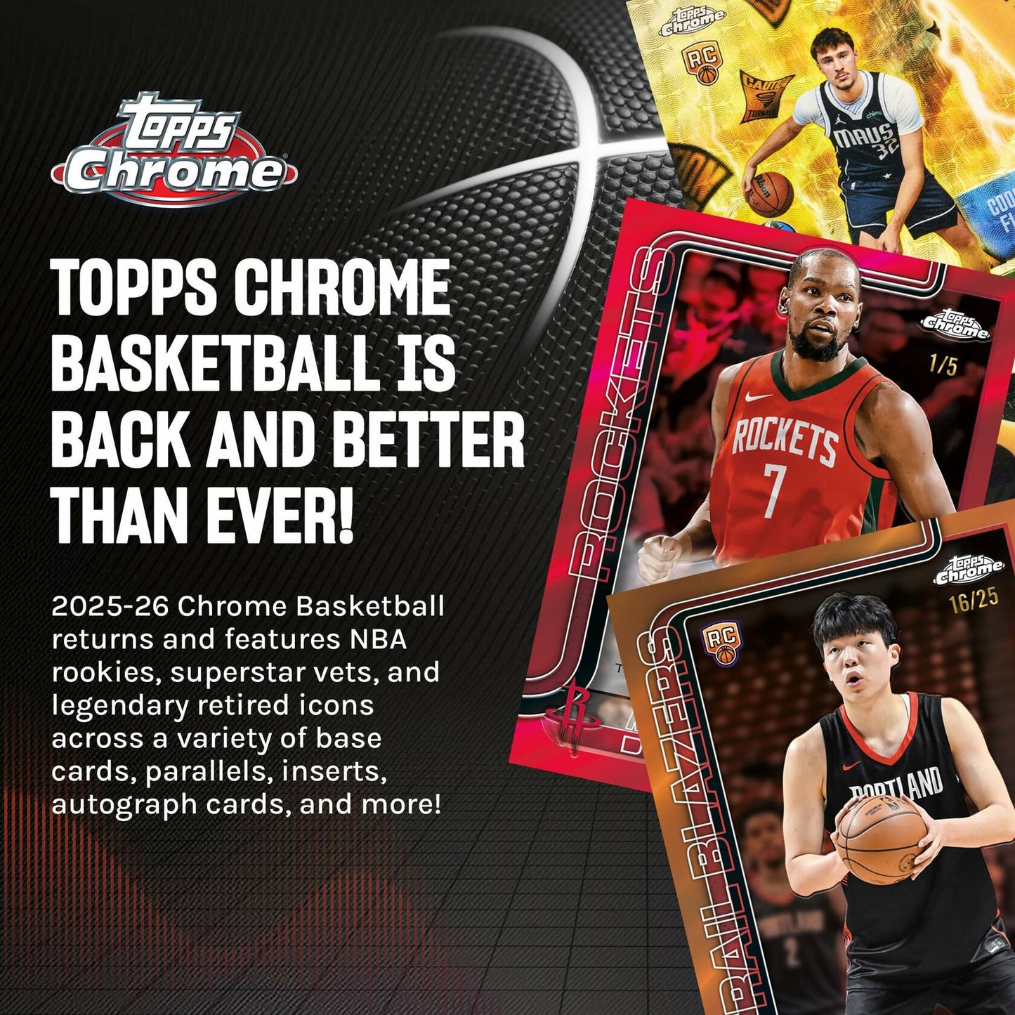 Topps 2025-26 Chrome Basketball - Factory Sealed - Value Box
