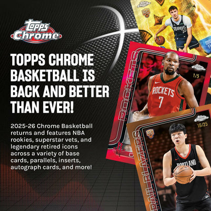 Topps 2025-26 Chrome Basketball - Factory Sealed - Value Box