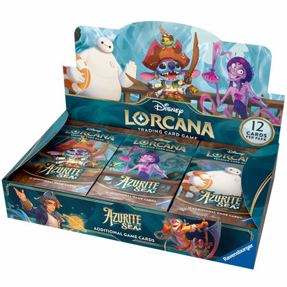 Ravensburger Disney Lorcana TCG: Azurite Sea Assorted Single Booster Pack (12 Cards) | Collectible Trading Cards | Ideal for Disney Fans & TCG Players | Suitable for Ages 8+