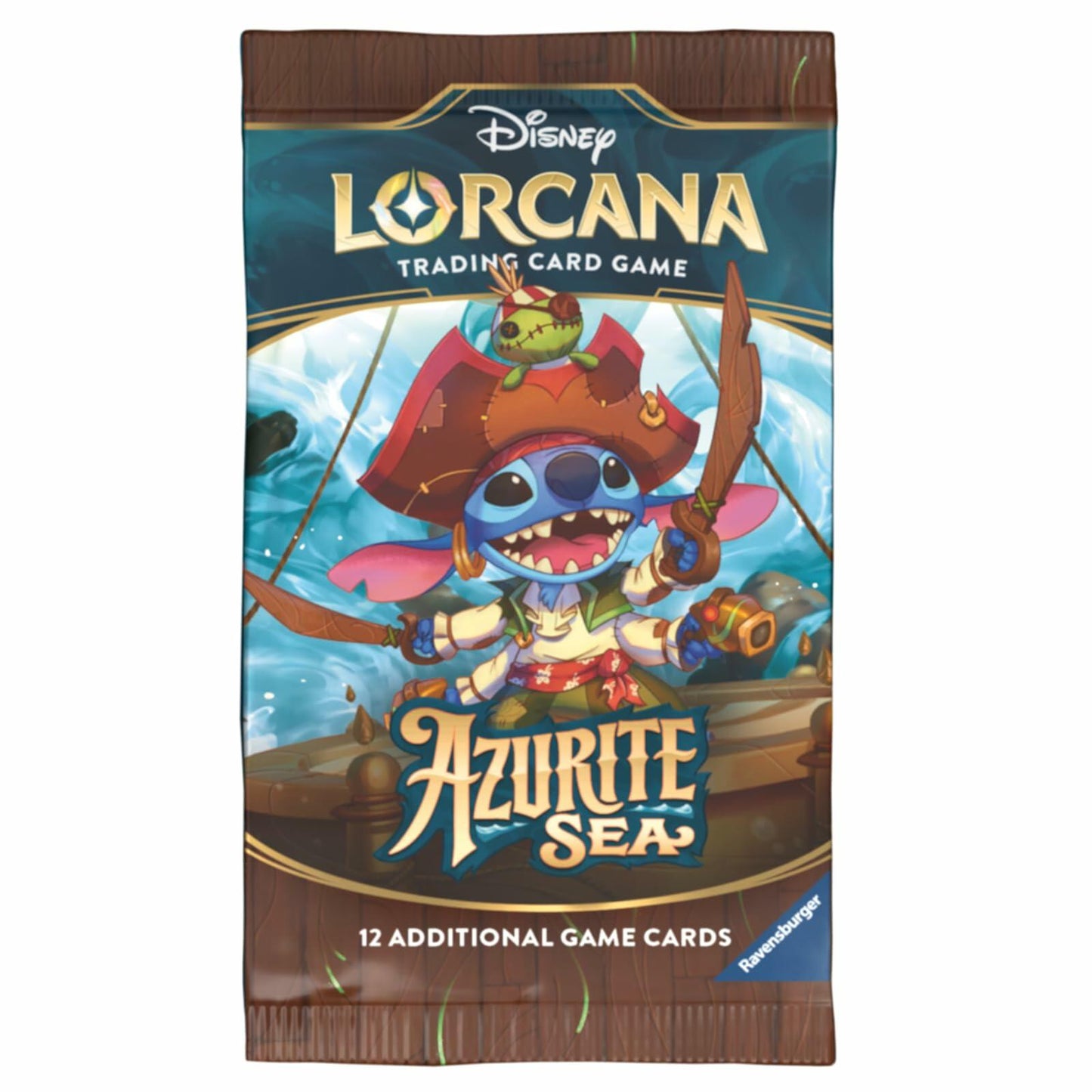 Ravensburger Disney Lorcana TCG: Azurite Sea Assorted Single Booster Pack (12 Cards) | Collectible Trading Cards | Ideal for Disney Fans & TCG Players | Suitable for Ages 8+
