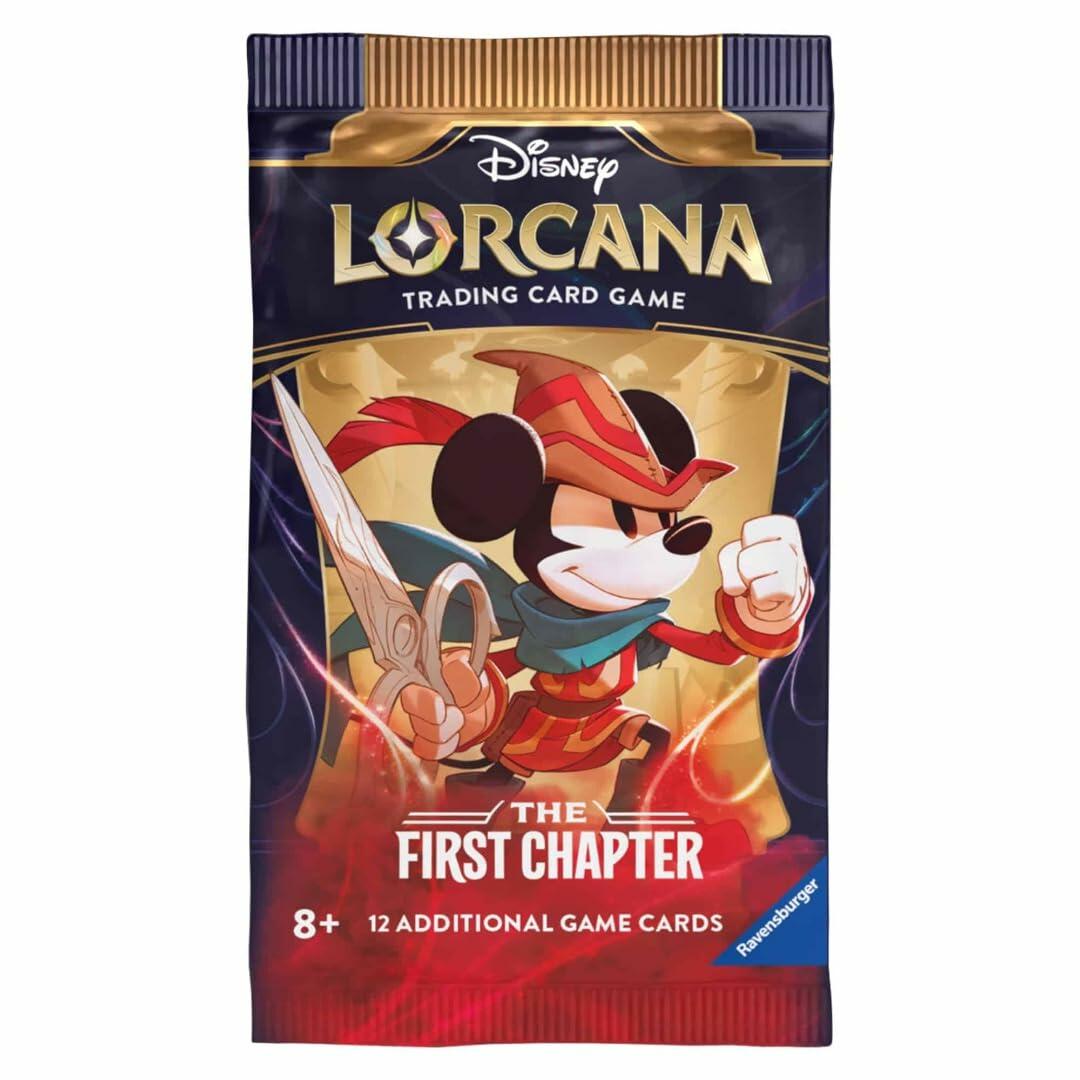 Ravensburger Disney Lorcana TCG: The First Chapter Assorted Single Booster Pack (12 Cards) | Collectible Trading Cards | Ideal for Disney Fans & TCG Players | Suitable for Ages 8+
