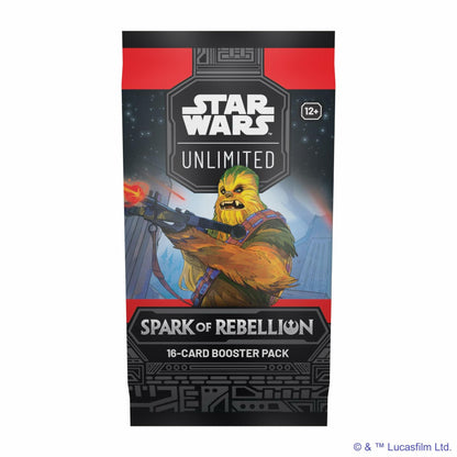Star Wars: Unlimited TCG Spark of Rebellion Booster Pack - Fast-Paced Trading Card Game for Kids and Adults, Ages 12+, 2+ Players, 20 Minute Playtime, Made by Fantasy Flight Games