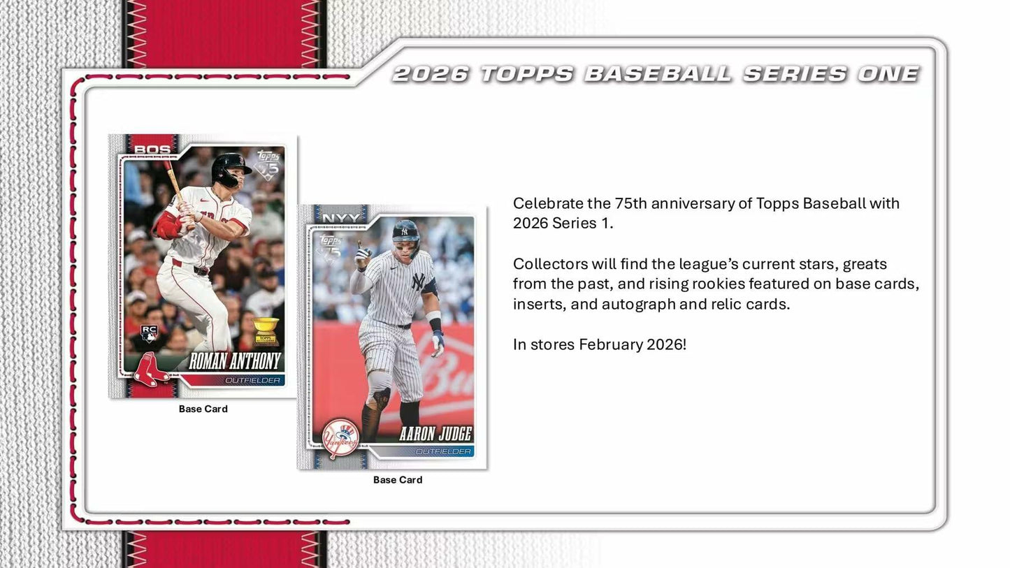 MLB 2026 TOPPS Series 1 Baseball MEGA Box