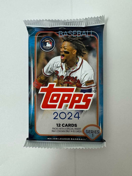 2024 Topps Series 1 Baseball Blaster Box Value Pack - 1 Pack - 12 Cards